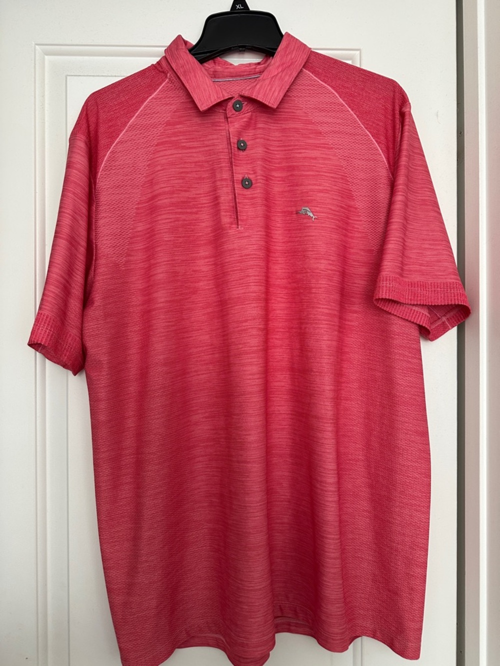 Tommy Bahama Men's Heathered Coral Red Polo
